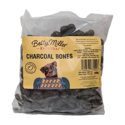 Betty Miller Charcoal Bones Dog Biscuits Chicken Digestion Natural