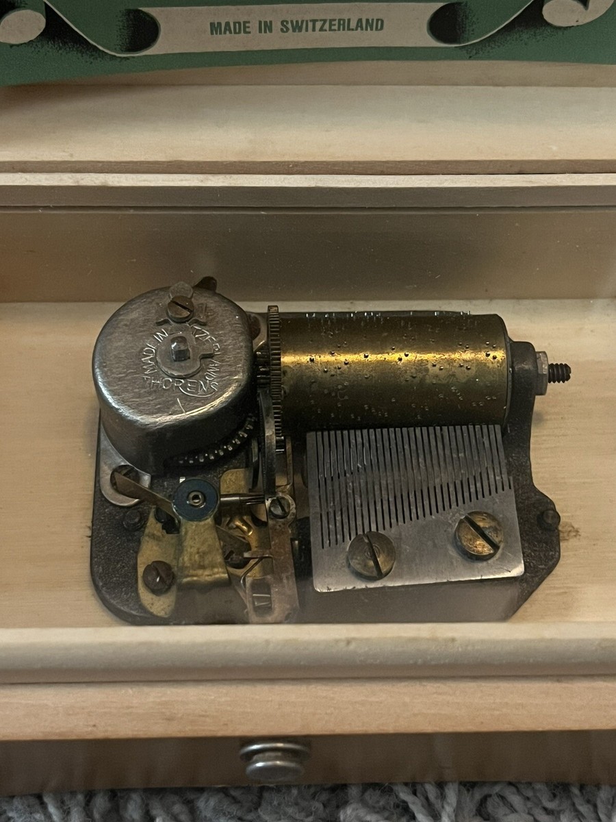 Thorens Music Box Vintage Blue Danube La Traviata Switzerland Mint