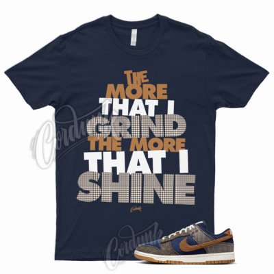 MORE T Shirt for Dunk Low Tweed Corduroy Midnight Navy Ale Baroque Brown Tartan