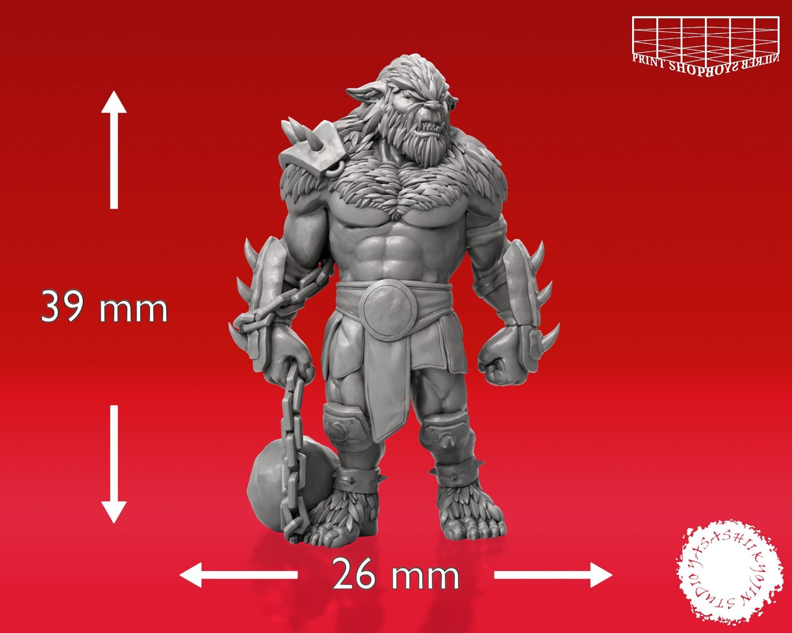 Figurine Basilisk à 8 Pattes - Pour Jeux De Rôle D&D 5e, Pathfinder, DSA - échelle 32mm