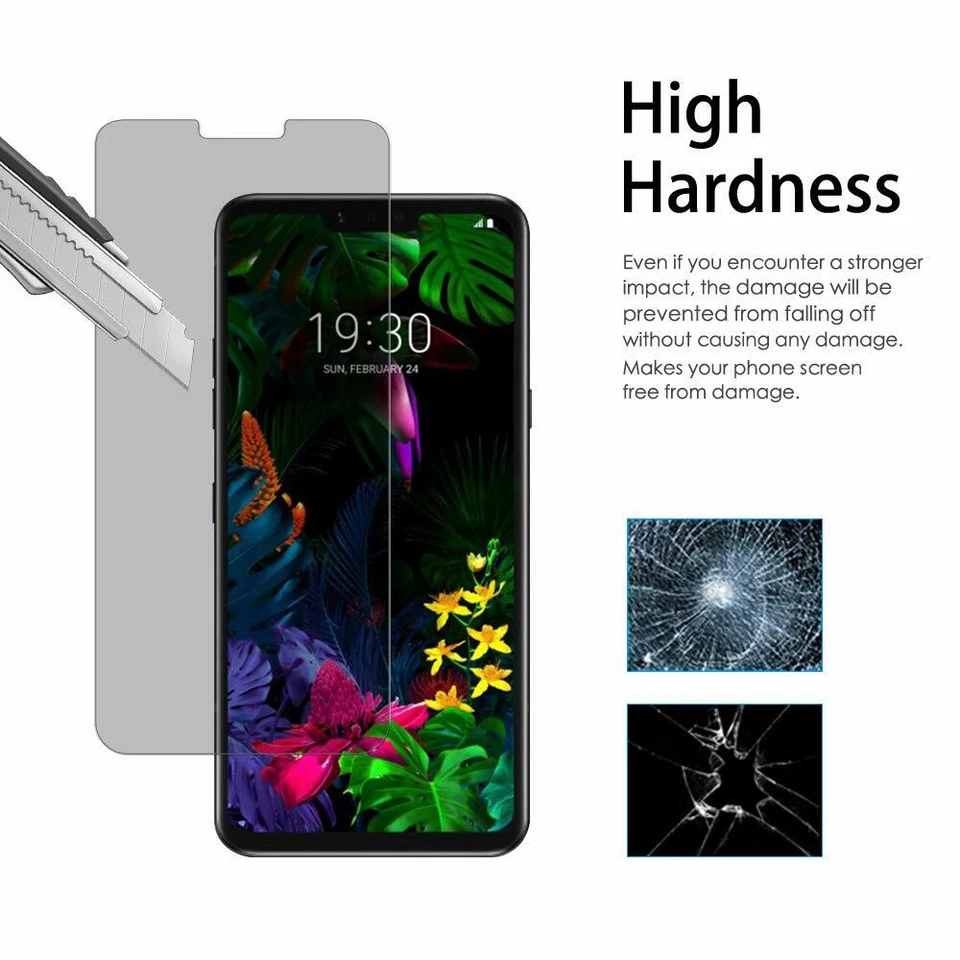 For LG Stylo 6 K71 K61 K51 K51S G8 V60 Tempered Glass Privacy Screen Protector - Image 4 of 4