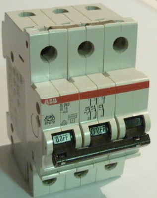 ABB S263 B16 S263B16 Circuit Breaker 3Pole 16Amp 3P 16A