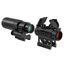 Feyachi V30 2 MOA Red Dot & M37 Magnifier Combo 1.5X-5X Flip-to-Side Mount