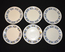 Lot 6 assiettes plates CADIZ VILLEROY BOCH Luxembourg Septfontaines vintage 70's