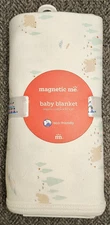 30" Baby Boy Babe in the Woods Organic Cotton Blanket Magnetic Me New With Tags