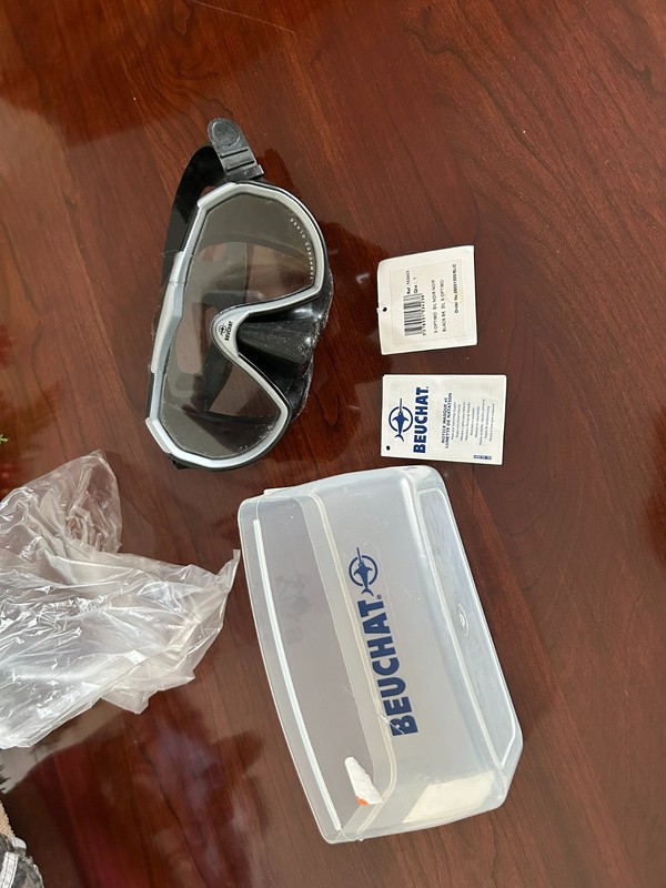 Beuchat X Optimo Sil Noir/Black Diving-Snorkeling  Mask w/ Case 153423 Silicone