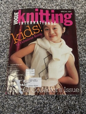 Vogue Knitting Pattern Magazine 2001 Special Kids  Sweater Dress Hats Boys Girls