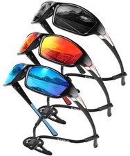 kunqun Polarized Sports Sunglasses for Men Wrap Around Mens Sunglasses UV Pr...