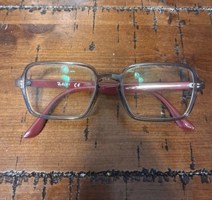 New Ray Ban RB7198-8083 Transparent Gray/Maroon Eyeglasses 53-17-145 used