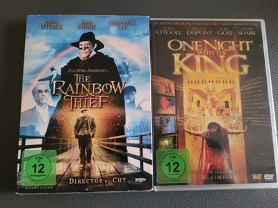 2 Peter O'Toole DVD : The Rainbow Thief 90 Min + One Night with the King 118 Min