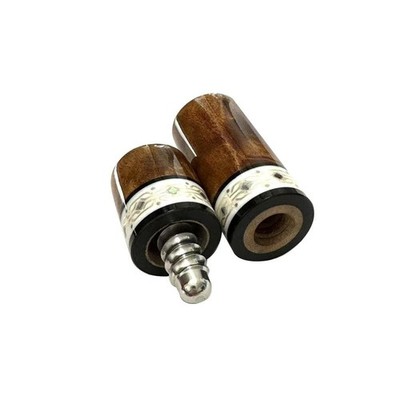 Pure Gold Inlay Billard Queue Joint Cap Radial 1B1S
