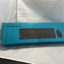 Multi-Device Wireless Keyboard  Mouse Combo - Open Box