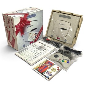 Rare SEGA Saturn Christmas NiGHTS Winter Limited Edition HST-3220 Console Japan