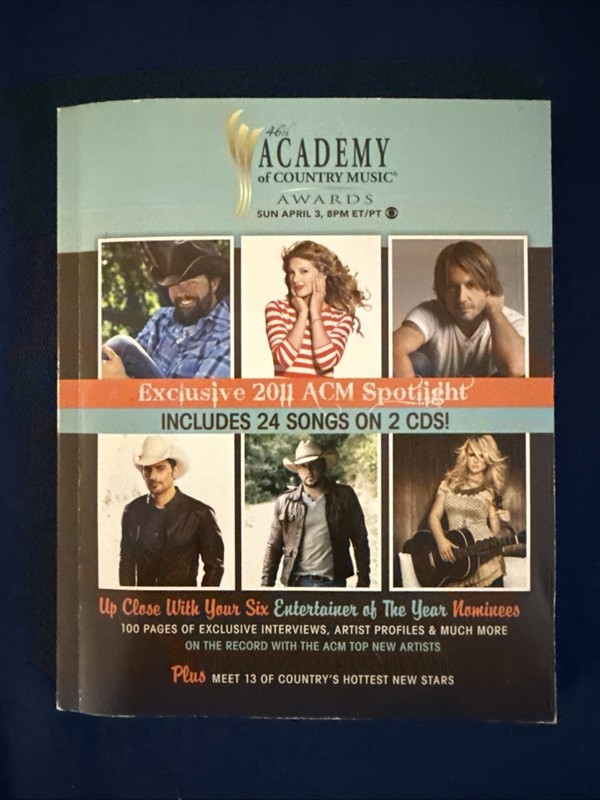 46th Academy Of Country Music Zine Pack (CD, 2011) Walmart Exclusive RARE