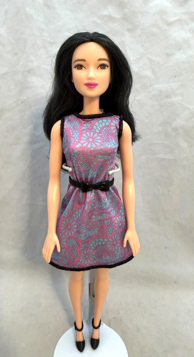 Barbie Lea Pink-Tastic Asian Doll DGX64 With Floral Dress Belt And Barbie Lea Pink-Tastic Asian Doll DGX64 With Floral Dress Belt And