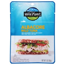 Wild Planet Albacore Wild Tuna with Sea Salt, 3 oz Can