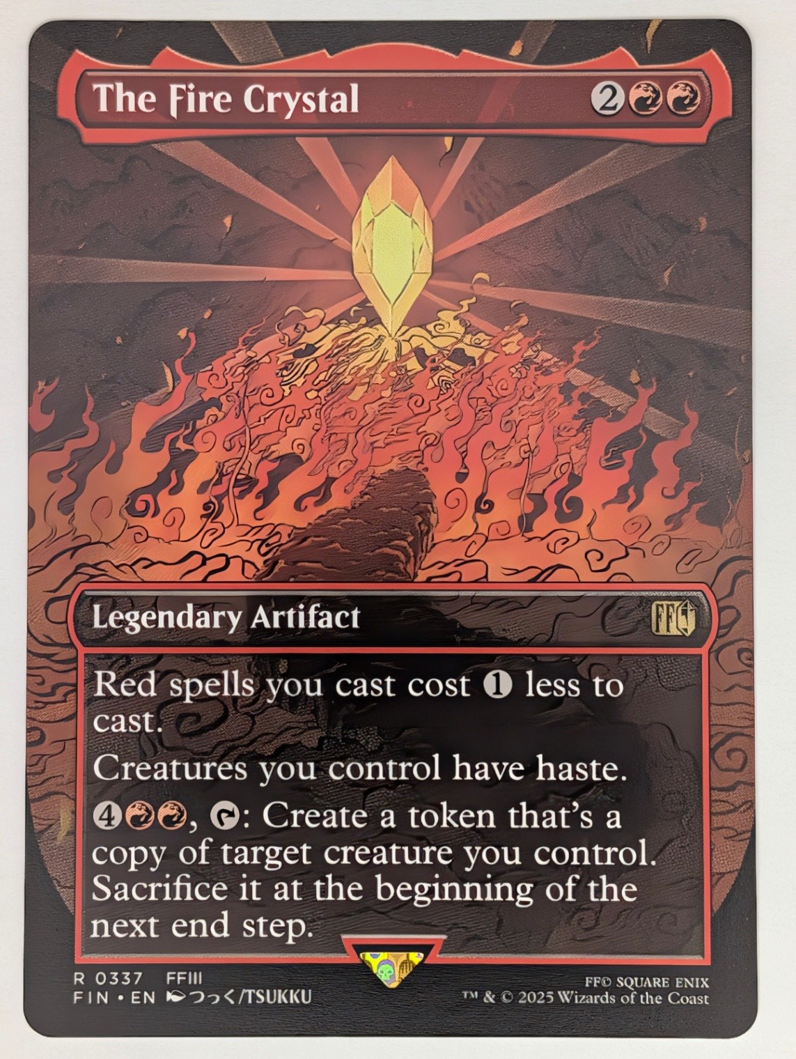 (Normal) The Fire Crystal (Borderless) (0337) FINAL FANTASY NM