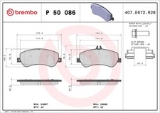 BREMBO Bremsbelagsatz Scheibenbremse PRIME P 50 086 für MERCEDES GLK KLASSE X204 BREMBO Bremsbelagsatz Scheibenbremse PRIME P 50 086 für MERCEDES GLK KLASSE X204