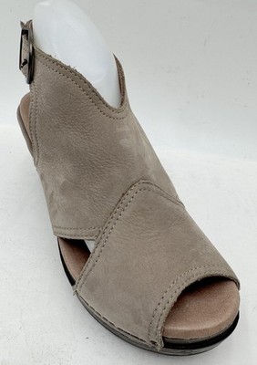 Dansko Vanda Women's Slingback Sandals Size 8 Brown Leather Wedge Sandals
