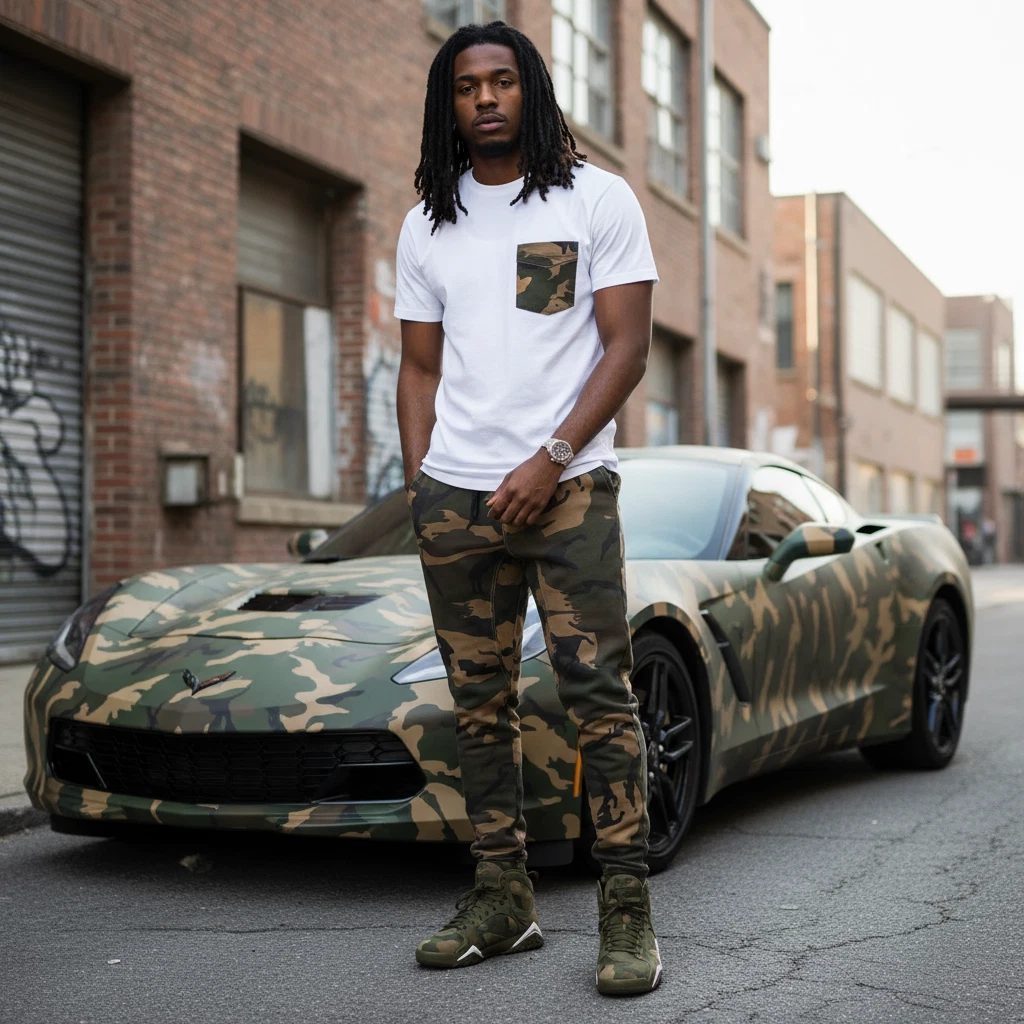 *WT02* ~CAMOUFLAGE~ •JOGGER PANTS• (COTTON)