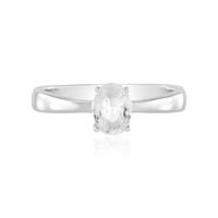 Cavill Damenring Sterling Silber 925 Platin 0,95Ct Zirkon Oval Echtschmuck
