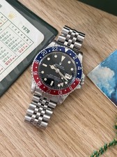 Rolex GMT Master Pepsi 1675 Mk4 Matte Dial Vintage Watch Box & Papers Bezels