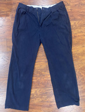 Polo Ralph Lauren Classic Fit Pleated Chino Pants Navy Twill Men's 34x34 Cotton