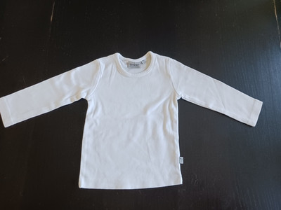 Langarmshirt Kinder unisex, Gr. 74, v. Wheat, weiß, Jungen, gebraucht