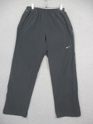 Nike Pants Mens Large Fit Dry Track Athletic Zip Pockets 321314