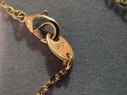 Vintage Gold Sand Stone 12K Gold Filled Pendant With Gold Tone Chain Stamped SO. — photo 3