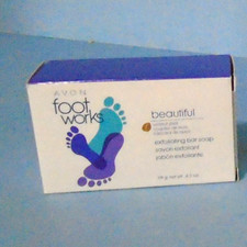 Lot Of 2 Avon Foot Works Walnut Shell Exfoliating Bar Soaps 4.2 Oz.