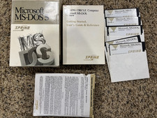 Vintage Microsoft MS-DOS 5 Operating System Ver 5 5.25 Floppy
