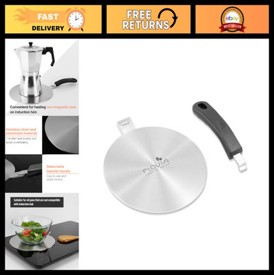 9.45'' Stainless Steel Induction Cooktop Adapter Plate, Heat Diffuser, Detachable
