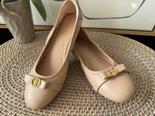 Cole Haan Women's Tova Bow Ballet Nude Leather Women Size 6B Flat