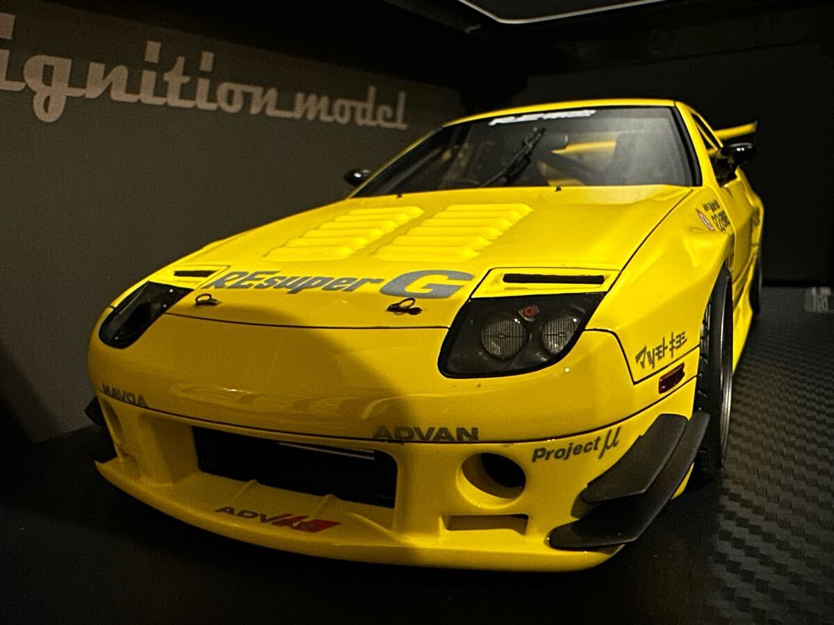 1/18 Ignition Model Mazda RX-7 FC3S RE Amemiya Yellow IG1518