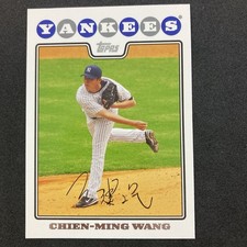 Chien-Ming Wang 2008 Topps Card #300 MLB New York Yankees