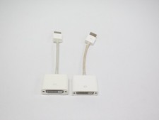 Lot of 2 Apple Mini DisplayPort to DVI Adapters A1305 for MacBook Mac Pro iMac