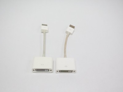 Lot of 2 Apple Mini DisplayPort to DVI Adapters A1305 for MacBook Mac Pro iMac