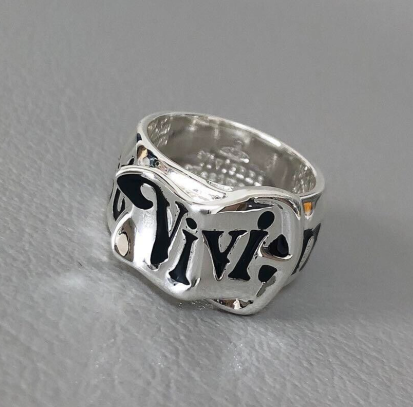 Vivienne Westwood Belt Ring Silver Size 7 Mens Accessory Jewelry
