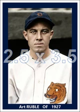 Art Ruble - 1927 Detroit Tigers - choose a style - colorized print