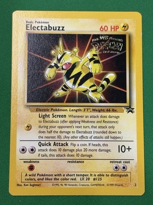 Electabuzz Wizards Black Star Promos 1999 WB Presents The First Movie LP