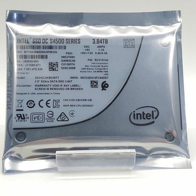 3.84TB Intel SSD S4500 DC Series 2.5'' SATA3 Solid State Drive SSDSC2KB038T701