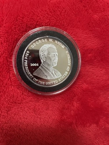 George W. Bush Al Gore 2001 Presidential Election Silver Proof Coin 1oz .999