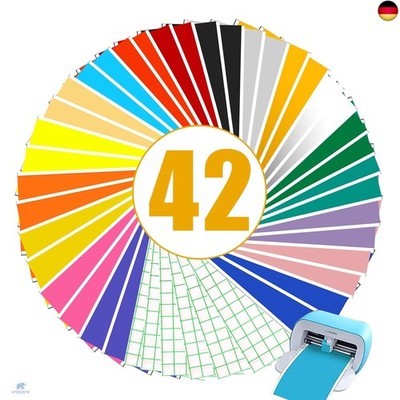 Smart Vinyl Permanent für Cricut Joy, Smart Adhesive Vinyl Permanent 42 Stück V