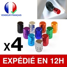 X4 Bouchon Valve Chrome Bleu Pneu Et Roue Voiture Moto Vélo Jantes Étanchéité