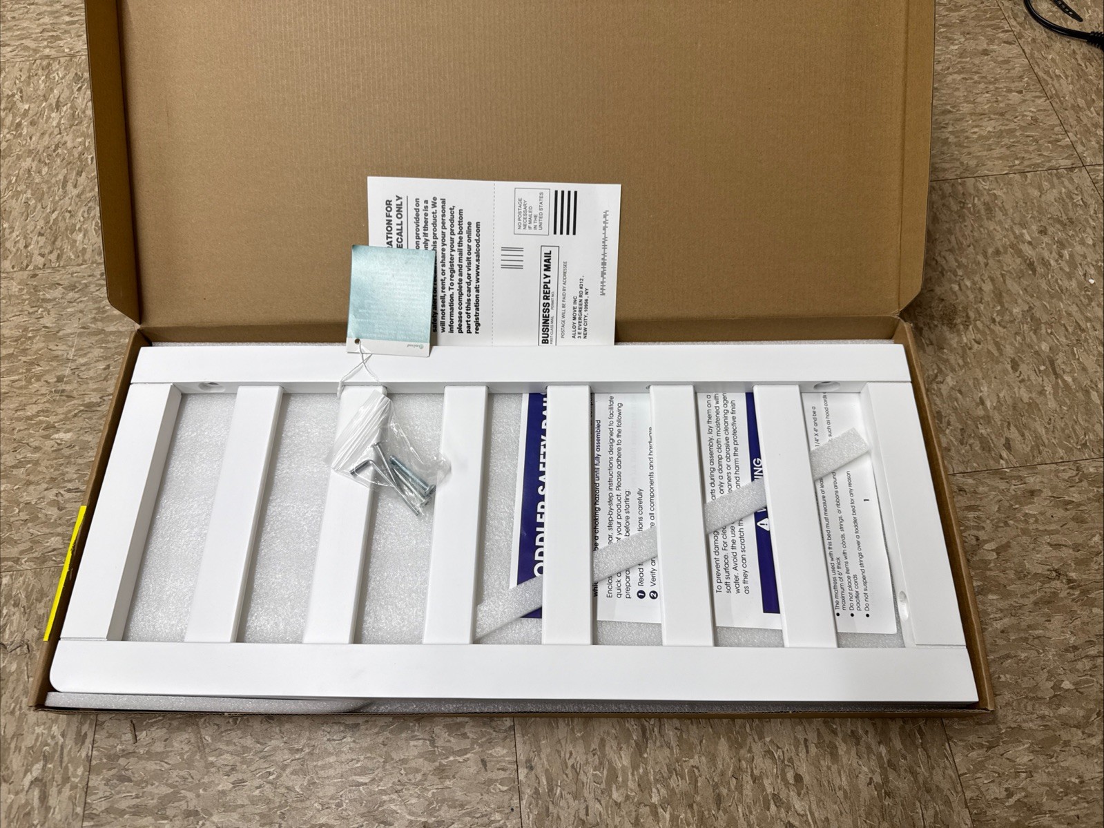 Toddler Safe Guardrail Compatible with Delta Children Convertible Crib, Crib