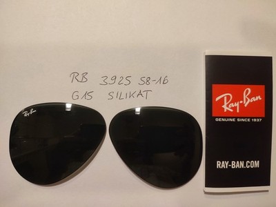 Original Ray Ban Gläser Sonnenbrille RB 3925 58-16 SILIKAT grau-grün G15