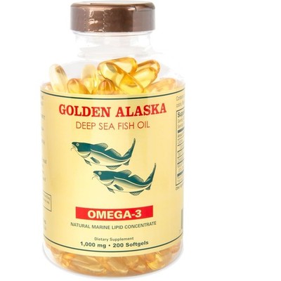 Omega 3 Alaska Deep Sea Fish Oil 1000mg 200 Softgels