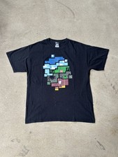 Camisa de Minecraft Think Geek Y2K de colección para hombre L 2000s promoción de juegos