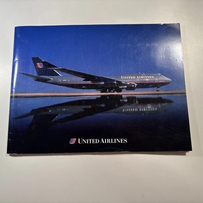 UNITED AIRLINES PROFILE BROCHURE 1990s B747 First Class & Karte